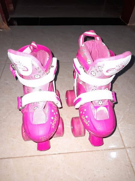 4 wheels skating shoes 2
