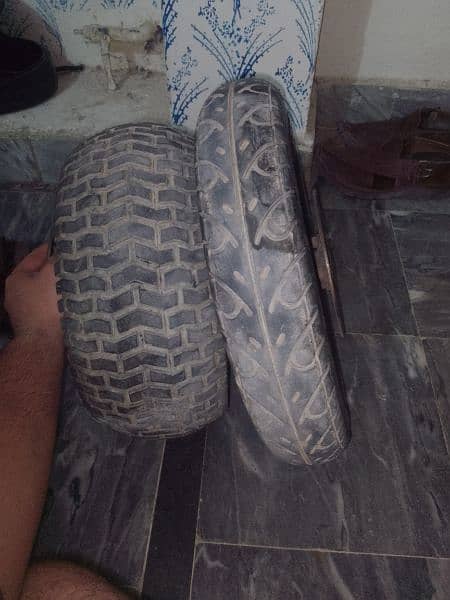 front and back tyres for mini chopper and scooty 0