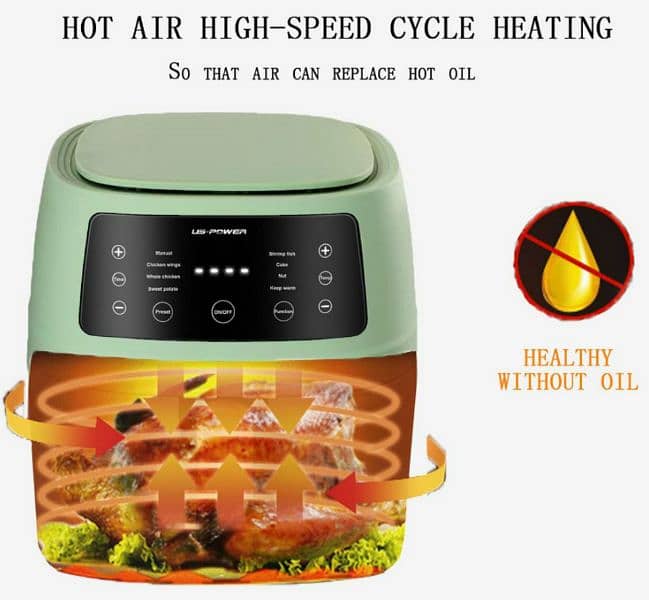 SILVER CREST AIR FRYER 8 LITER Touch Display Airfryer New Model 2023 5