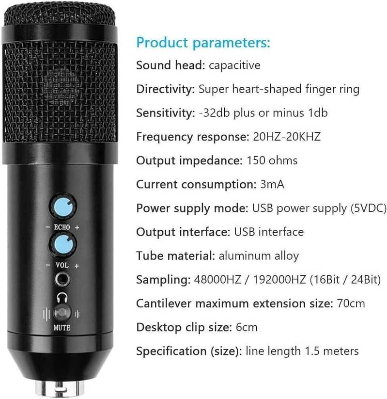 Professional Studio USB Condenser Microphone 1