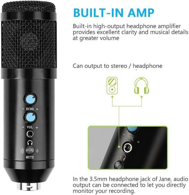 Professional Studio USB Condenser Microphone 2