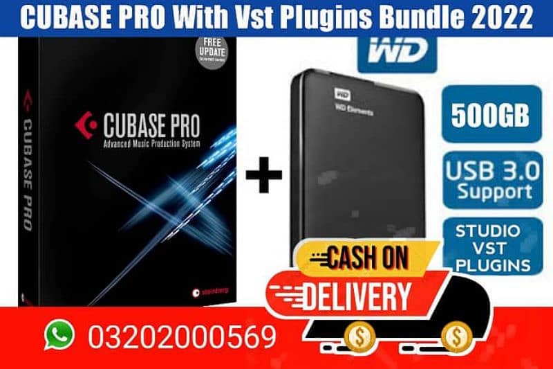 Cubase 12 Pro With Vst Plugins Bundle Instruments 1000gb Vsti plugins 0