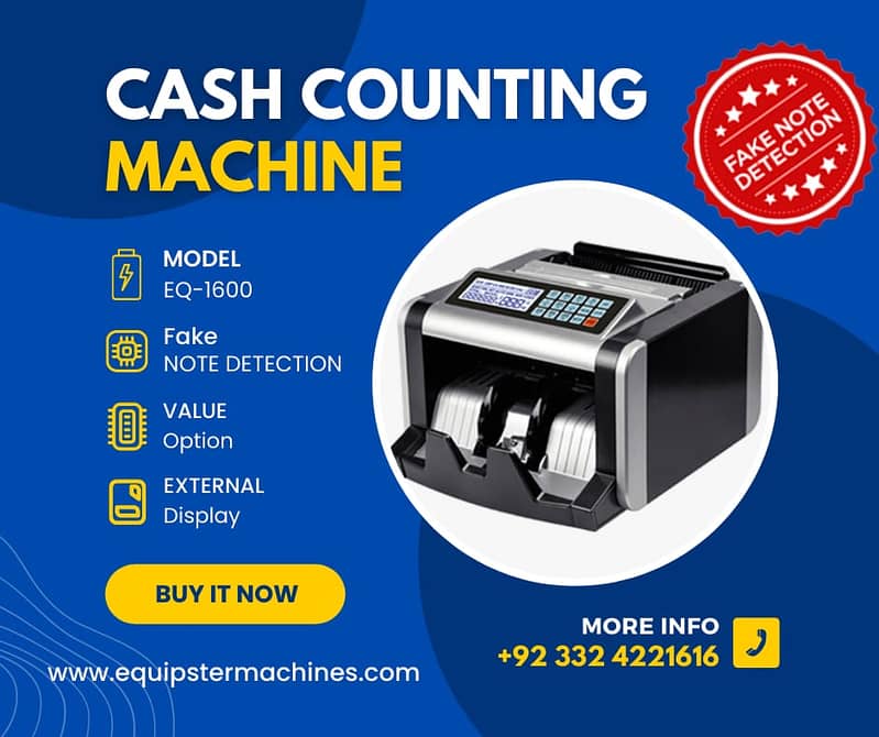 Cash note counting machine in Pakistan with fake note detection 8