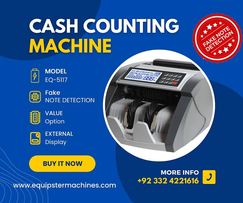 Cash note counting machine in Pakistan with fake note detection 14