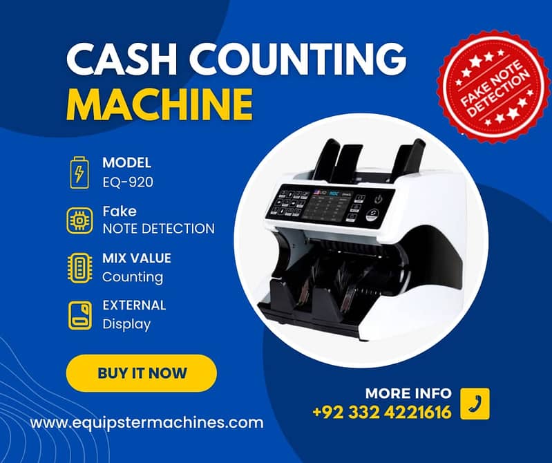 Cash note counting machine in Pakistan with fake note detection 10