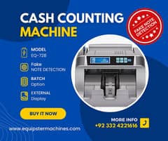 Cash note counting machine in Pakistan with fake note detection
