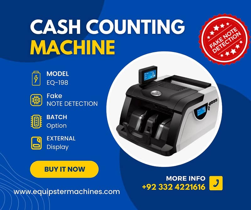 Cash note counting machine in Pakistan with fake note detection 7