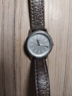 Ladies Watch famous Swiss brand with leather Strap