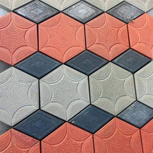 Royal outdoor Hexagonal concrete paver block 5