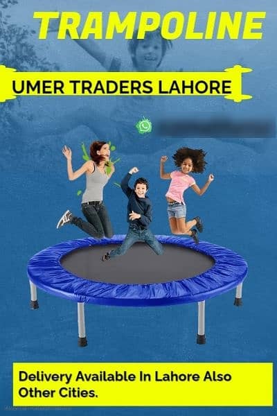 Trampoline |Jumping Pad | Round Trampoline | Kids Toy|With safety net 2