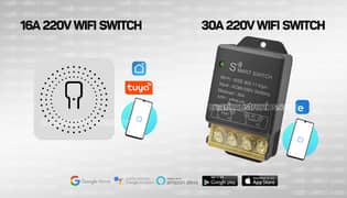 Tuya 16A 30A 220v wifi switch smart life ewelink motor water pump lock