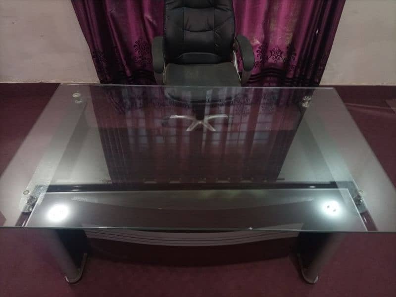 Office  Executive Imported Table Almost New 1