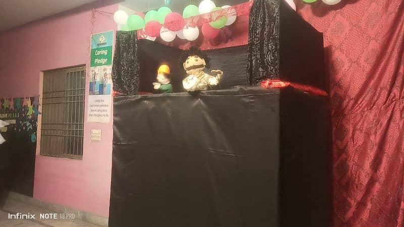 Magic Show And Puppet Show. Cartoon character. Horror house 6