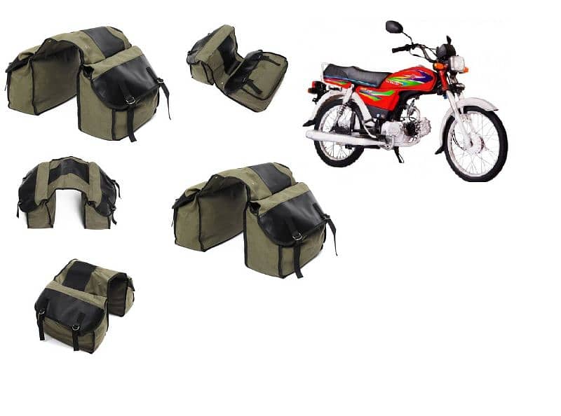 Best quality saddle bags or side bags waterproof canvas 0