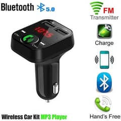 Car Mp3 Bluetooth Receiver Player Handsfree Call Fm Card Inse 0