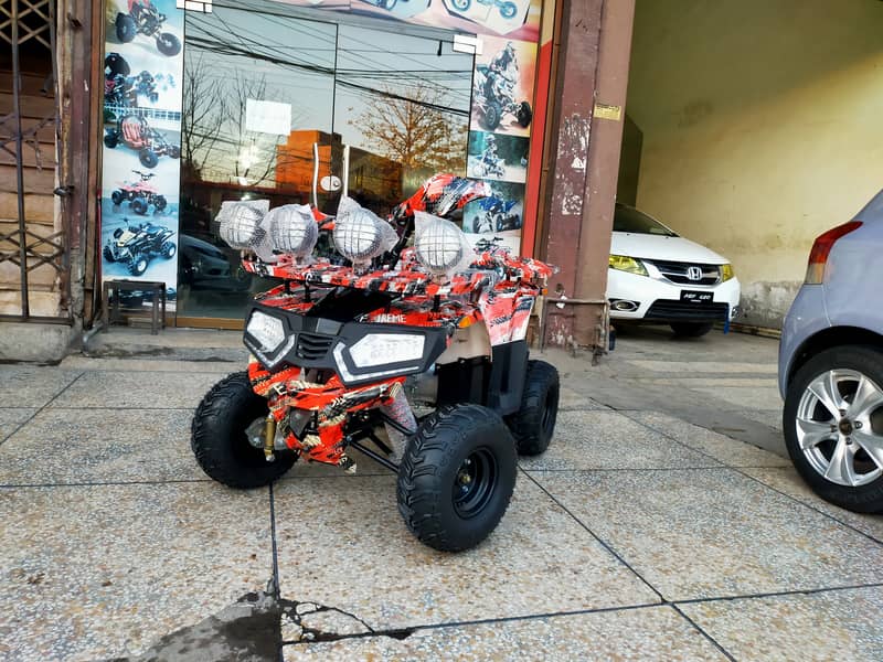 125cc Fully Automatic Atv Quad 4 Wheels  Bikes With New Features 8
