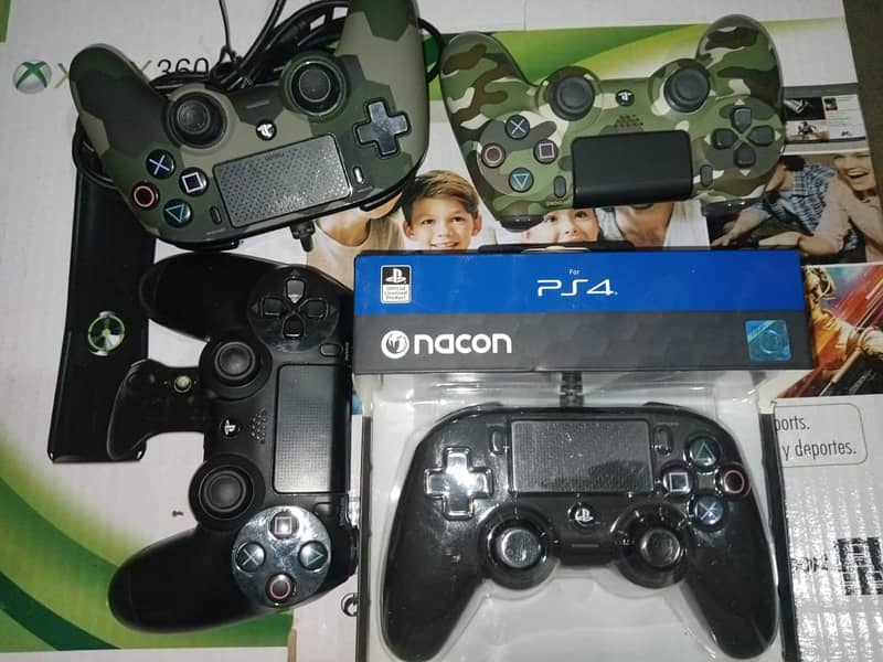 xbox 360 AND one s ps4  controller 4