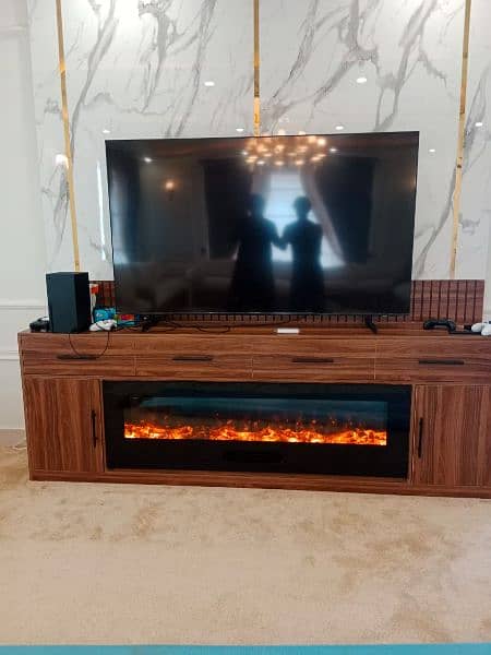 Black 3D Electric Fireplace Heater 3