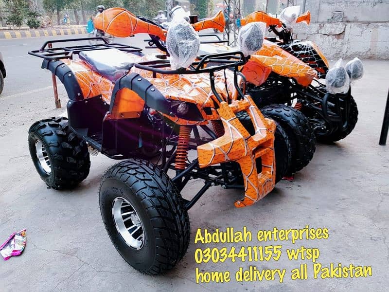50cc 70cc 110cc 125cc atv quad 4 wheels home delivery all Pakistan 13