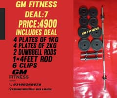HOME GYM EQUIPMENT DEAL DUMBBELL PLATES RODS BENCHES WEIGHT