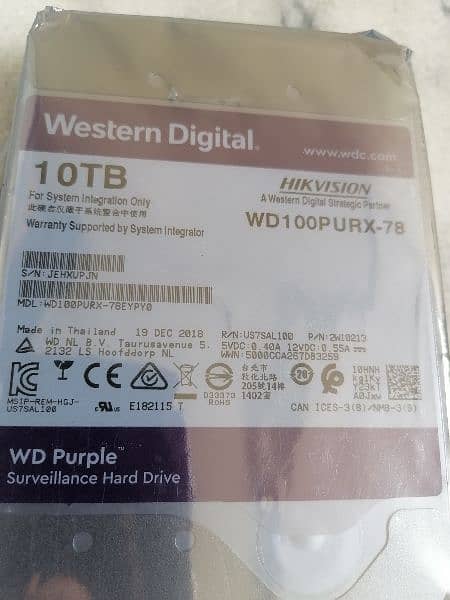 10 TB new Hard Disk Hikvision 0