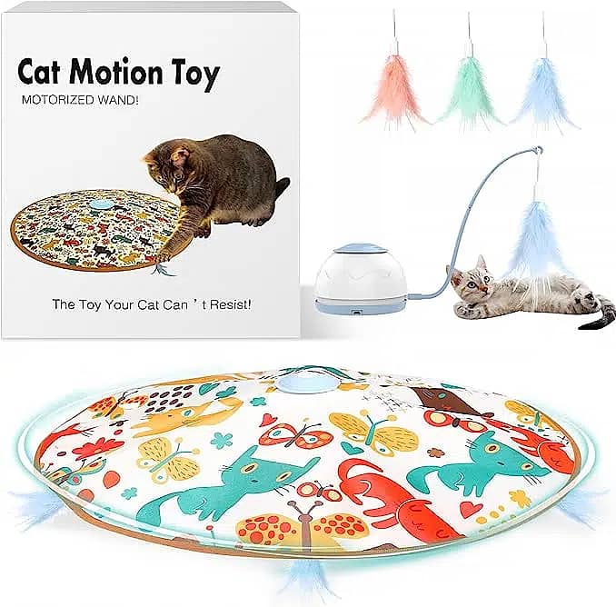 Lewondr Electronic Motion Cat Toys,4 Modes Cat Toys ag104 d77 0