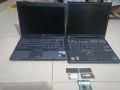 Two Dual Core Laptop (HP) 4 gigs ram with extra hardwar