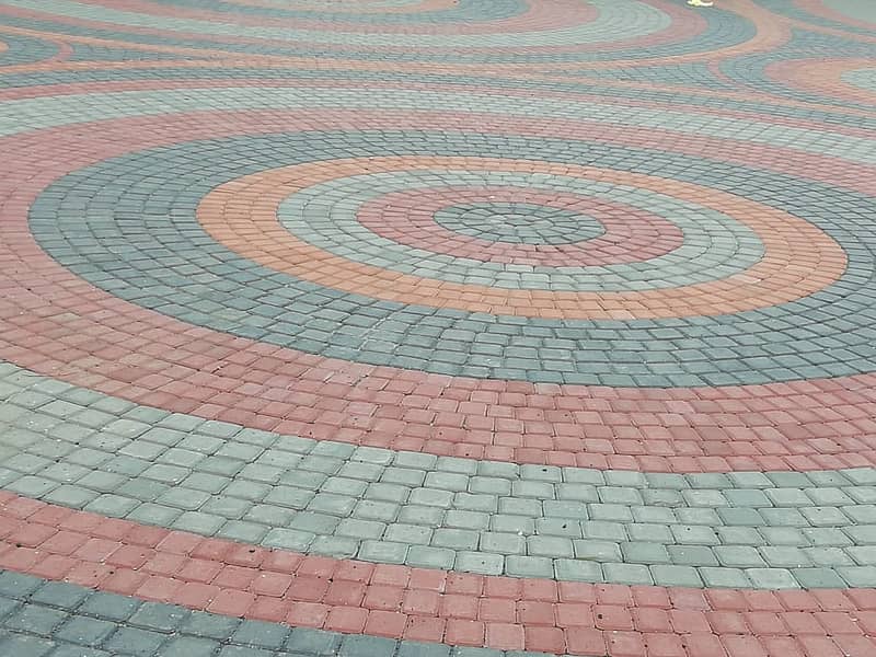 Fan shaped Paver|outdoor tiles|paving stone|Tuff tiles | Flooring 0