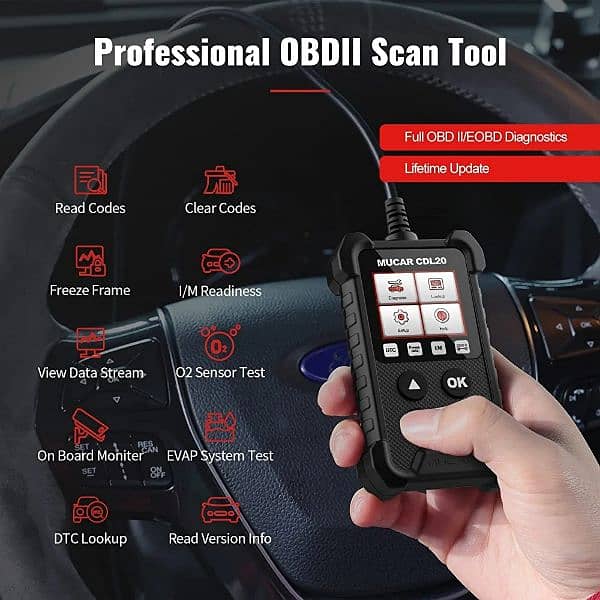 MUCAR CDL 20 Universal OBD2 scanner imported 8