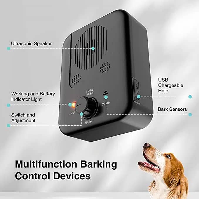 Anti Barking Device, 3 Levels Sonic Dog Bark ag218 w95 1
