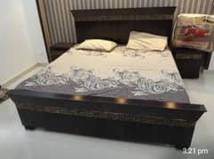 Double bed / bed dressing side table/ bed / Furniture