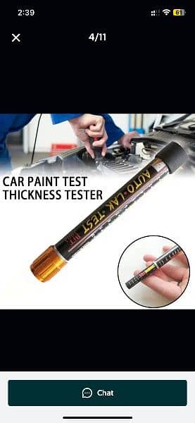 Car Paint Thickness Tester Meter With Magnetic Tip Scale Indic 1