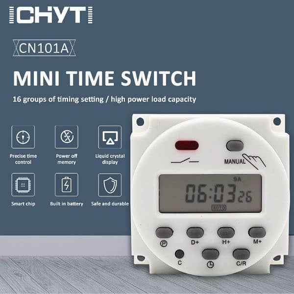 Digital Timer Socket Switch LCD Timing Programmable Outlet Sw 5