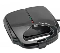 Cookworks 2 Portion Sandwich Toaster - Black ag140 01 c64