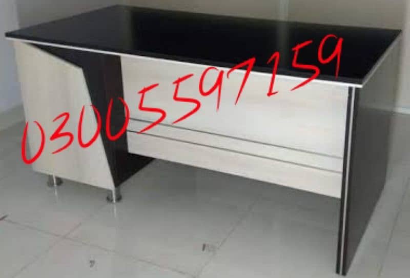 cushan office table mat shine sofa set chair study work desk shop ceo 8
