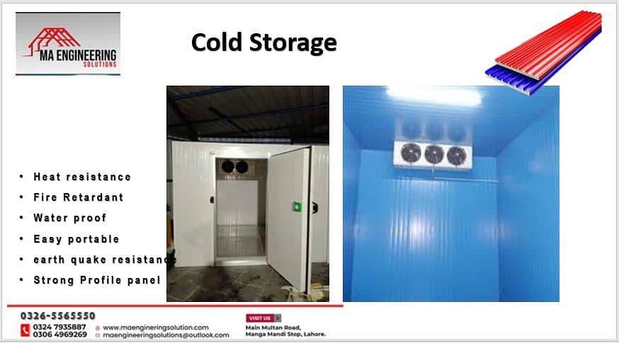 cold storage blast rooms for industry 1