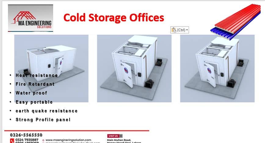 cold storage blast rooms for industry 1