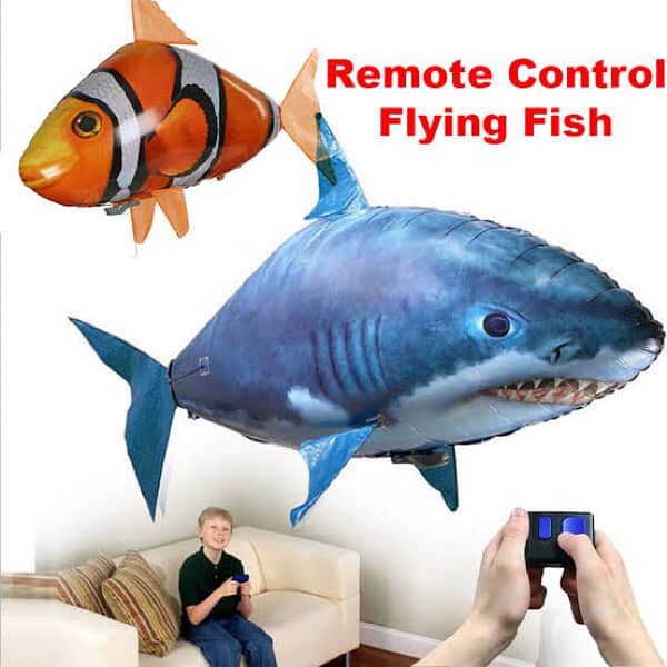Remort cantrol flying shark toy 0
