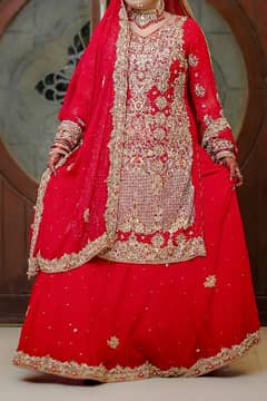 Bridal Dress in Red Color