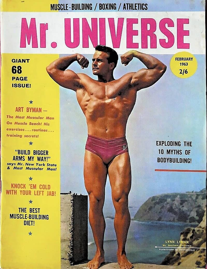 RARE 1963 Mr Universe Magazine Feb' issue Lynn Lyman-UK Import 1