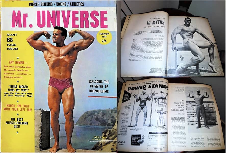 RARE 1963 Mr Universe Magazine Feb' issue Lynn Lyman-UK Import 4