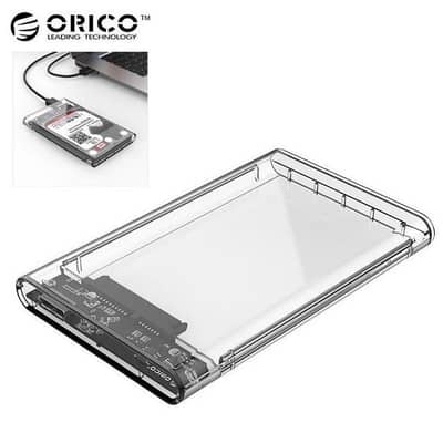 ORICO SATA HARD DISK DRIVE CRYSTAL CASE 2.5 INCH 2139U3-CR USB 3.0 HDD