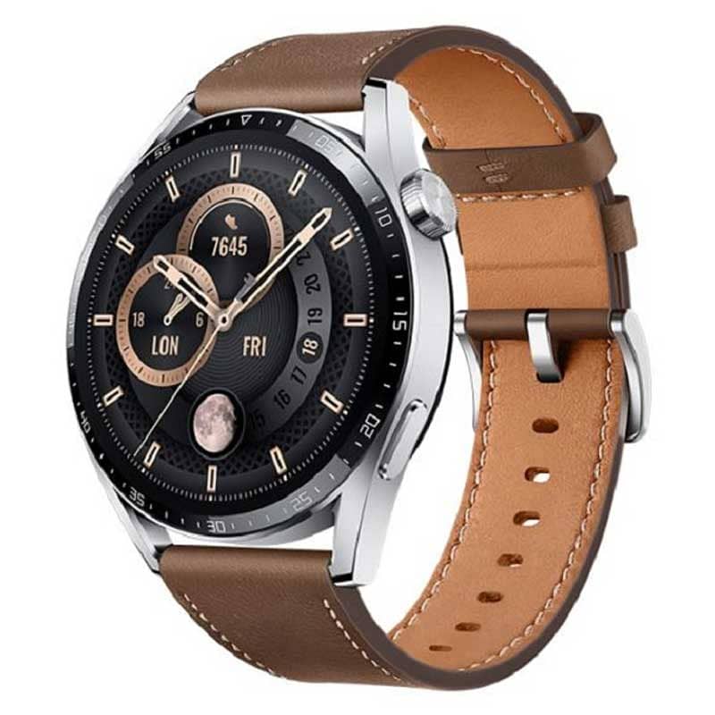 Huawei GT3 Watch 46mm Black Brown Original SILICON LEATHER Brand NEW A 1