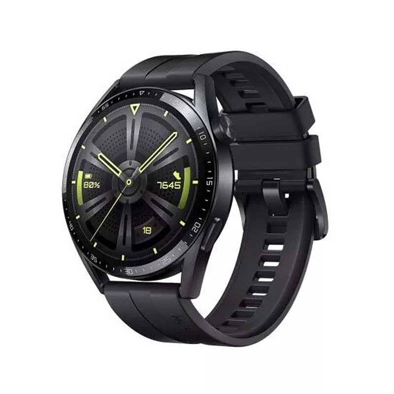 Huawei GT3 Watch 46mm Black Brown Original SILICON LEATHER Brand NEW A 2