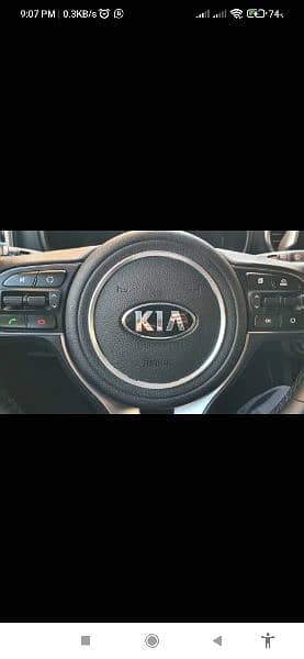 Kia Sportage 2017 - 20123 Chrome Steering Wheel Panel Cover Bad 16