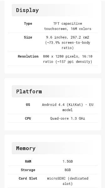 Samsung Tablet Galaxy Tab E 8