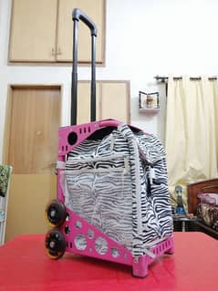 UZUCA Wheeled Trolley Bag with Metal Outer, Imported 0