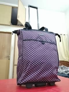 Traveland Wheeled Trolley Bag with Metal Outer, Imported