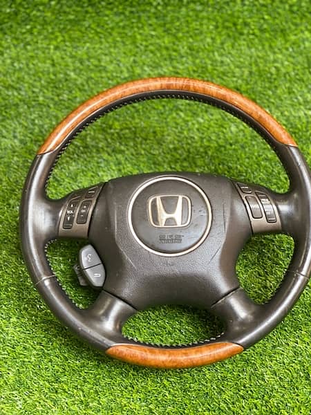 Honda accord + cl9 wooden multimedia steering 3