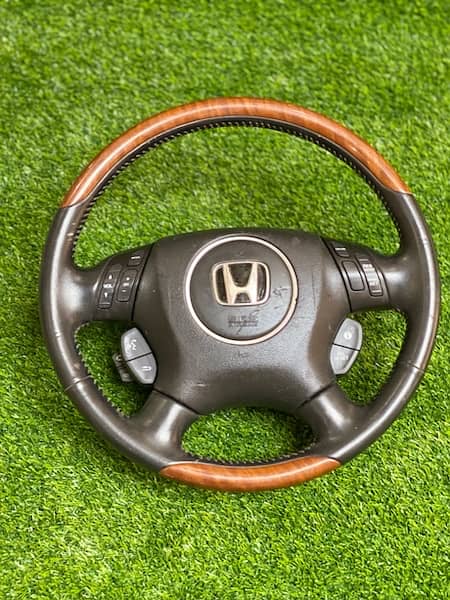 Honda accord + cl9 wooden multimedia steering 5